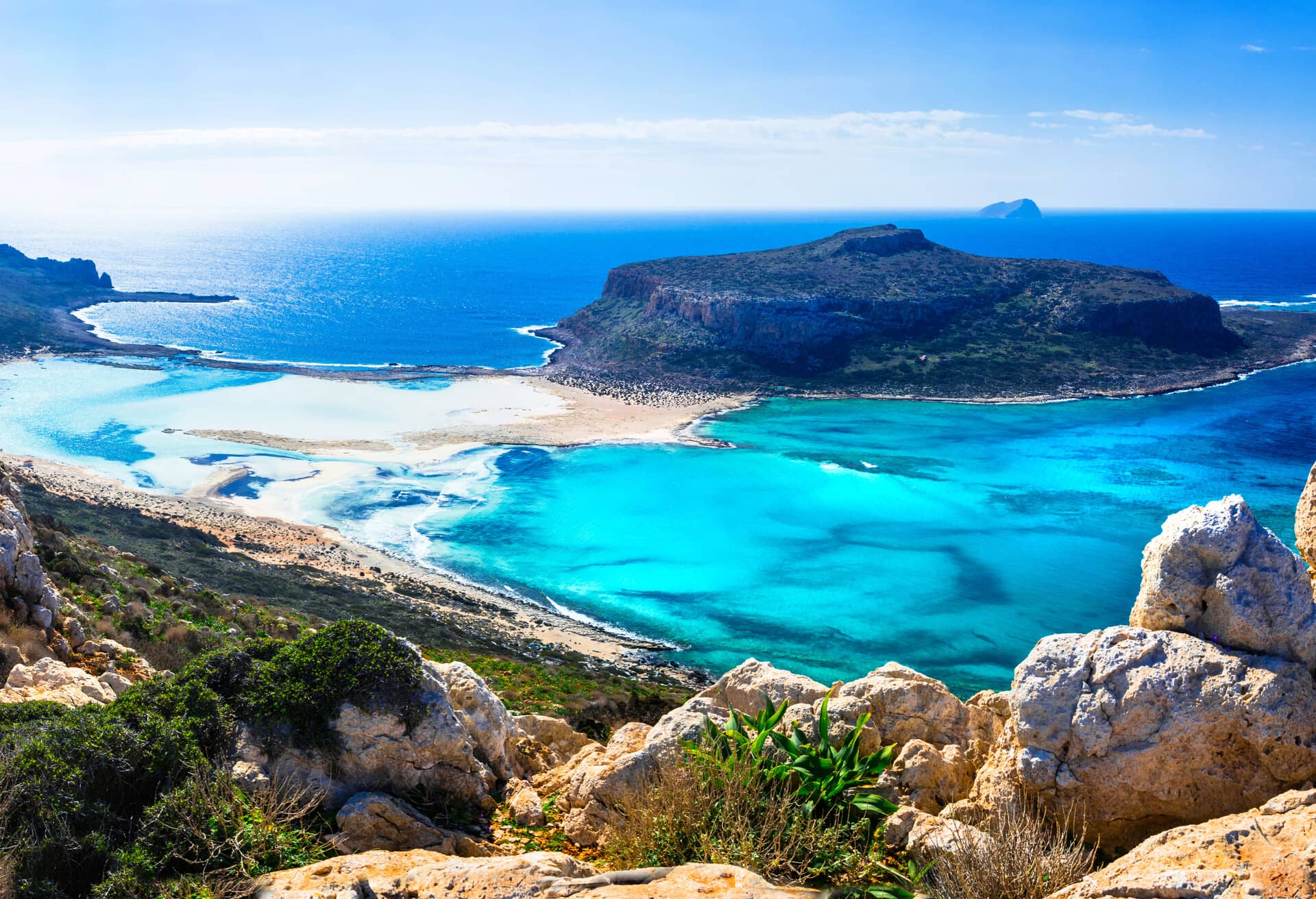 Una vista mozzafiato su Creta, Grecia.