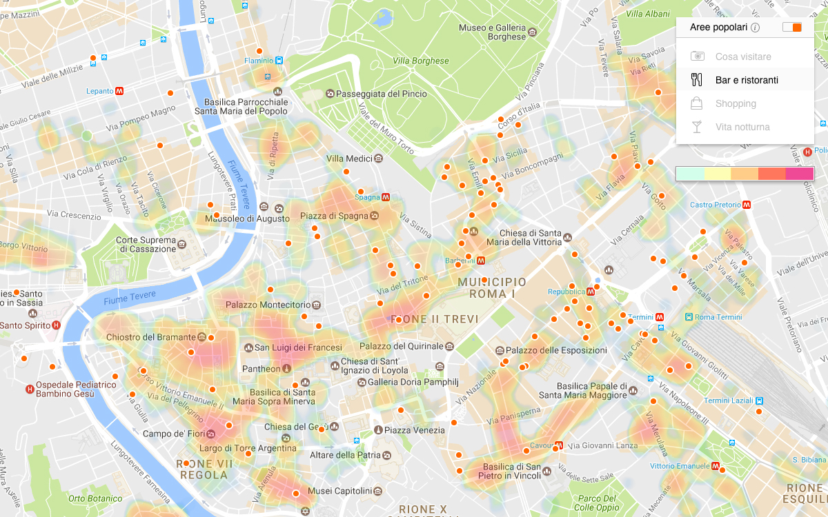 KAYAK heatmap hotel