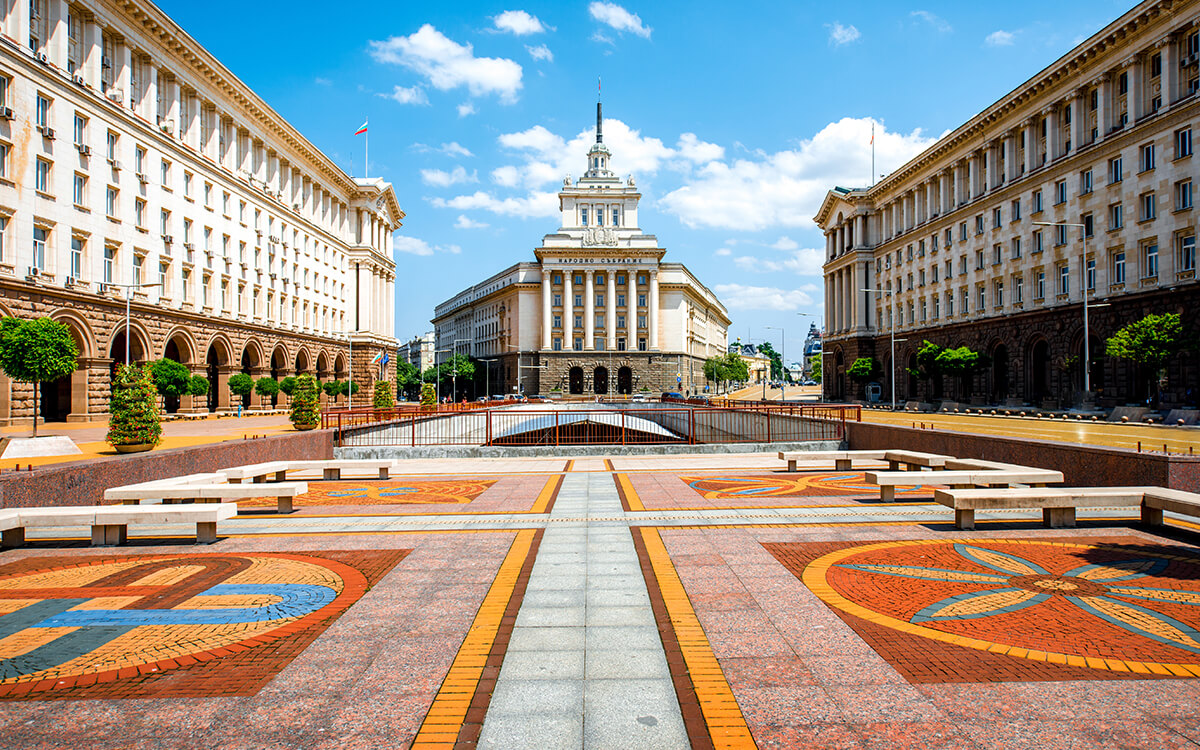 la bellissima piazza di sofia