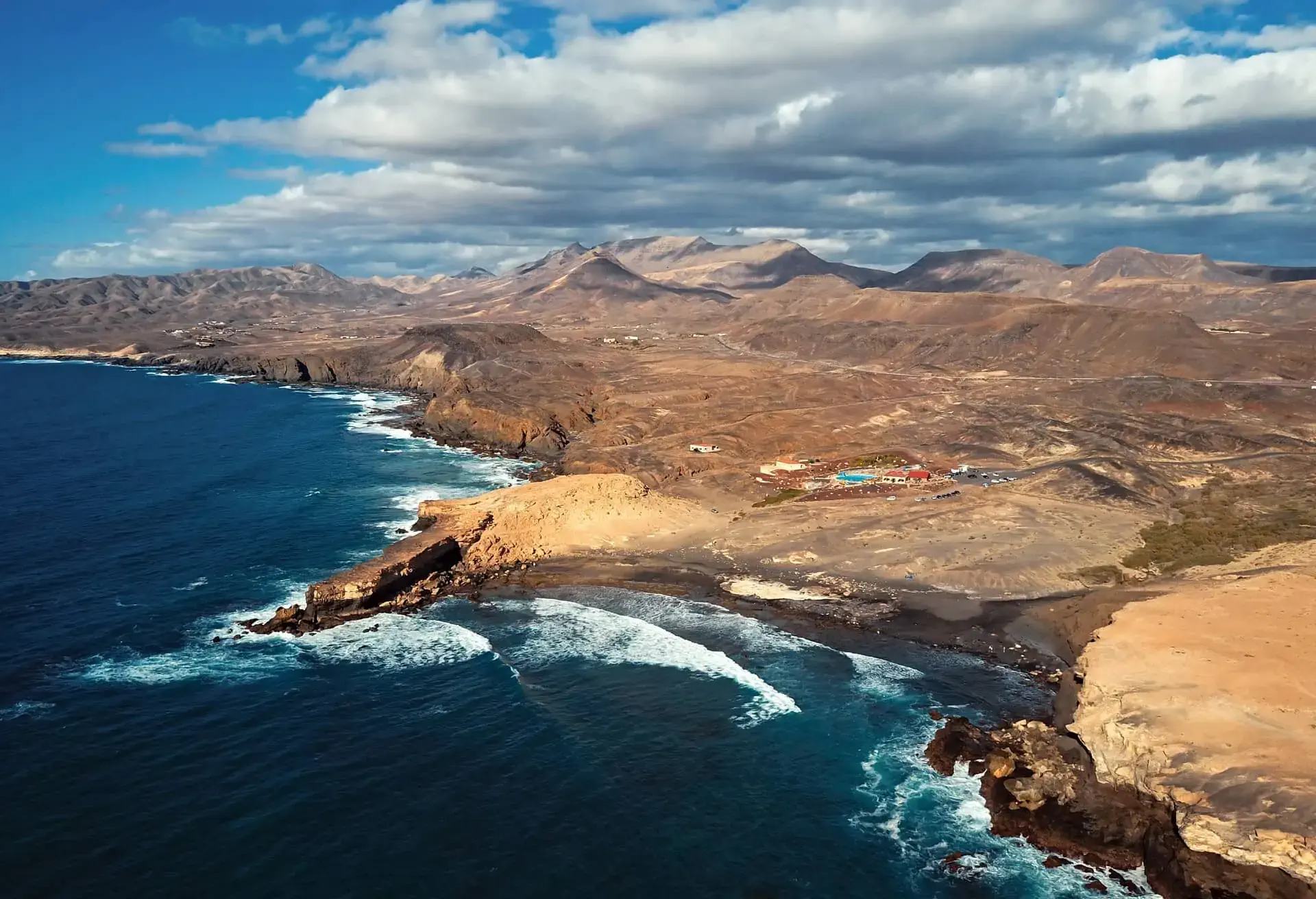Vista mozzafiato sulle Isole Canarie fuori stagione.